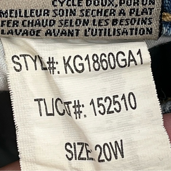 Kut 20W High-Rise Meg Fab Ab Wide Leg 0938 Raw Hem Jeans Light from the kloth - Picture 9 of 10